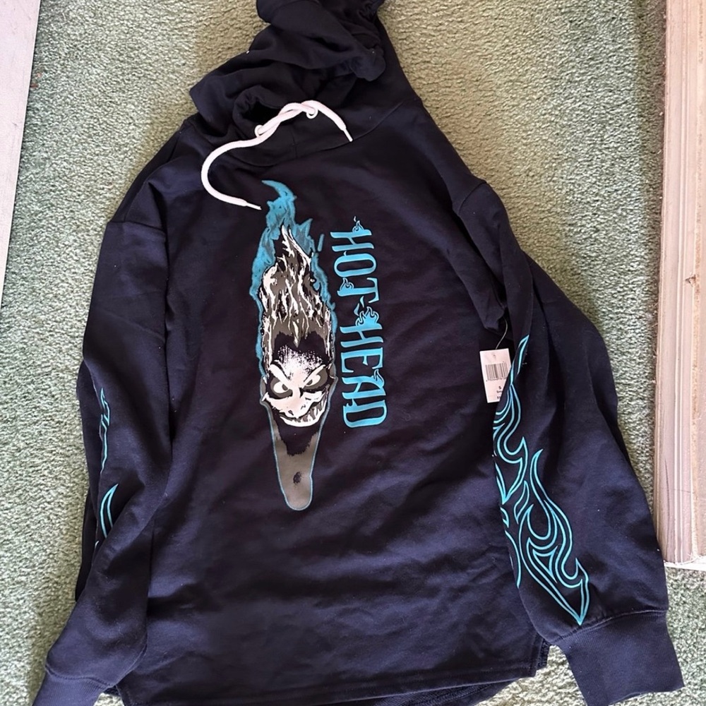 Disney world parks Hercules hades hoodie hot head hothead small S new